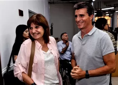 Patricia Bullrich y Juan Pablo Allan