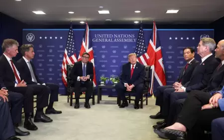 El �ltimo encuentro entre el premier brit�nico, Andy Burnham, y el presidente de Estados Unidos, Donald Trump.