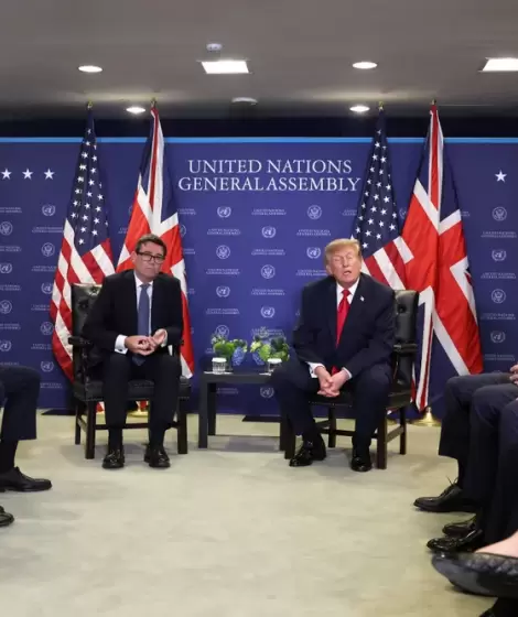 El �ltimo encuentro entre el premier brit�nico, Andy Burnham, y el presidente de Estados Unidos, Donald Trump.