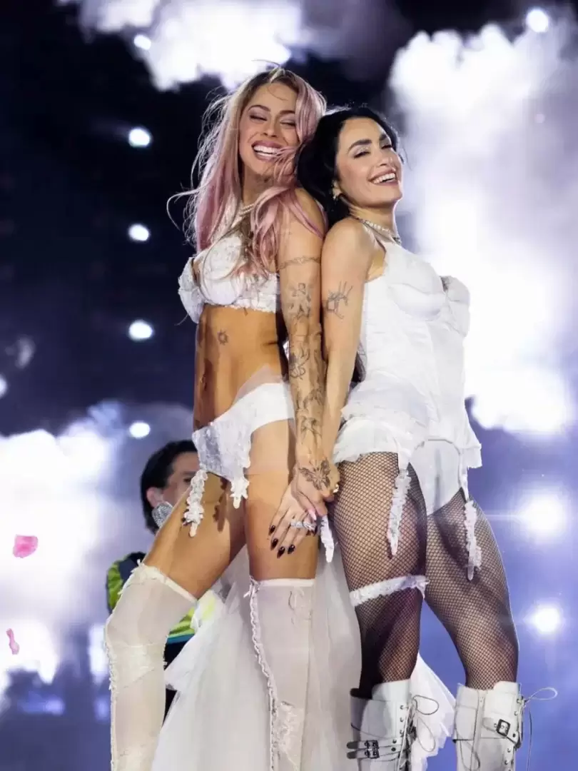 Lali Espósito y Tini antes de que entre Marilina Bertoldi