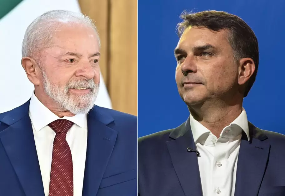 Luiz Inácio Lula da Silva y Flávio Bolsonaro.