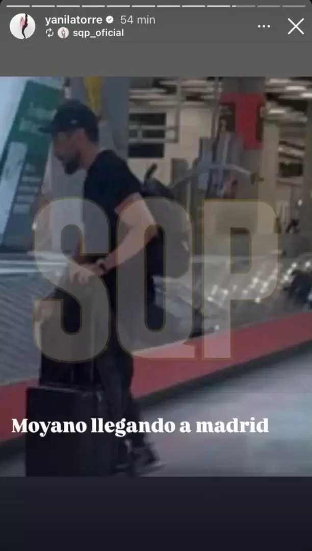 Latorre compartió una foto de Moyano en Madrid