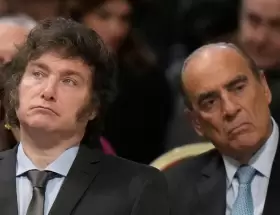 Javier Milei y Guillermo Francos