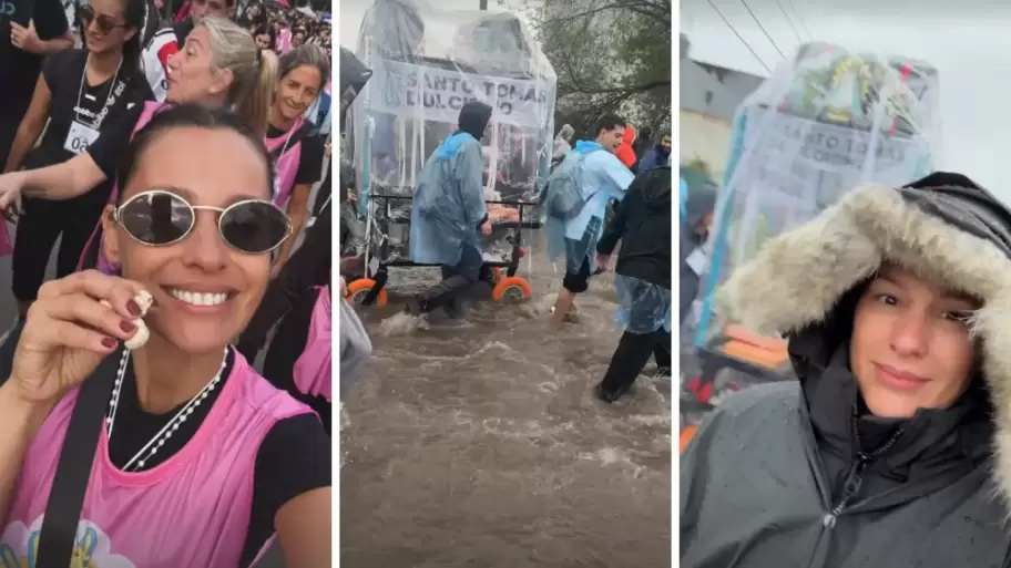 Pampita mostró el paso a paso de su peregrinación a Luján