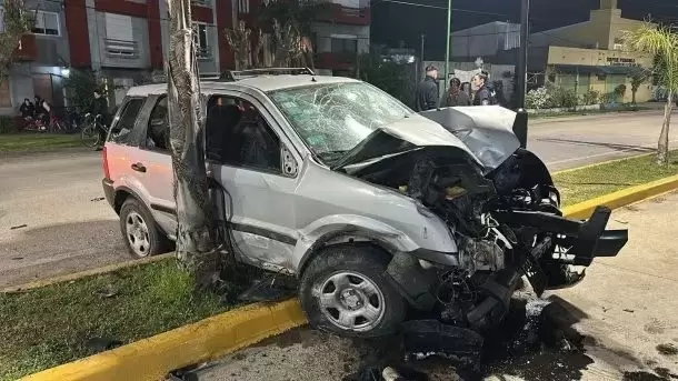 La camioneta Ford EcoSport conducida por Pacheco