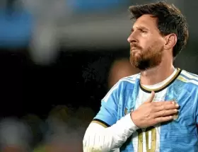 Lionel Messi en su despedida