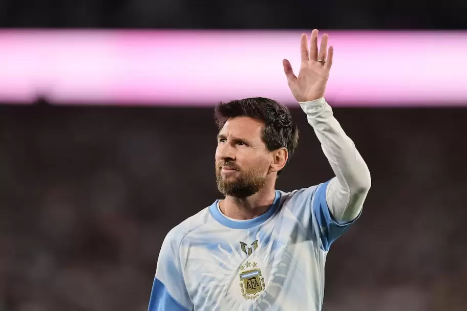 Lionel Messi en su despedida