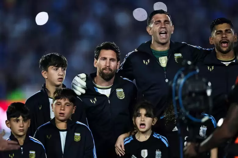 Partido de la Selecci�n Argentina con Lionel Messi