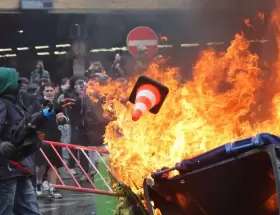 Protestas en B�lgica