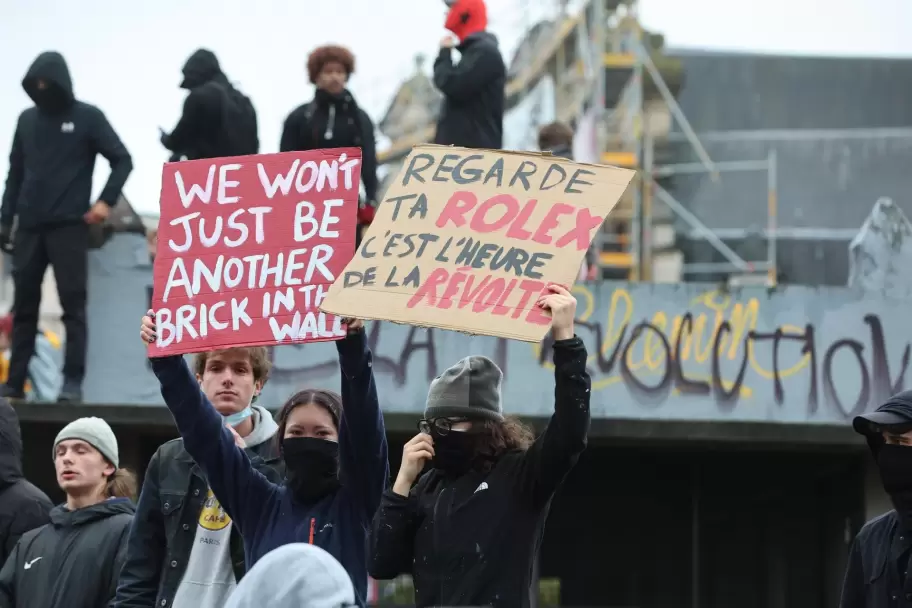 Protestas en Bélgica