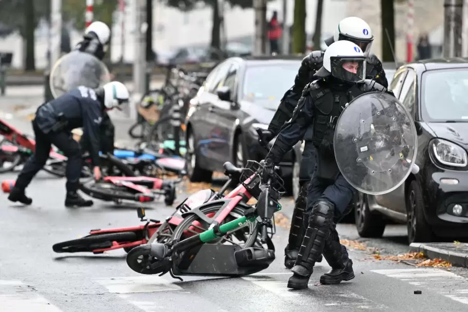 Protestas en Bélgica