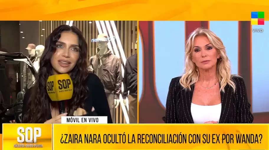 Zaira Nara habló con Yanina Latoore en SQP
