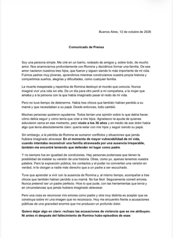 Comunicado Dar�o Giordano