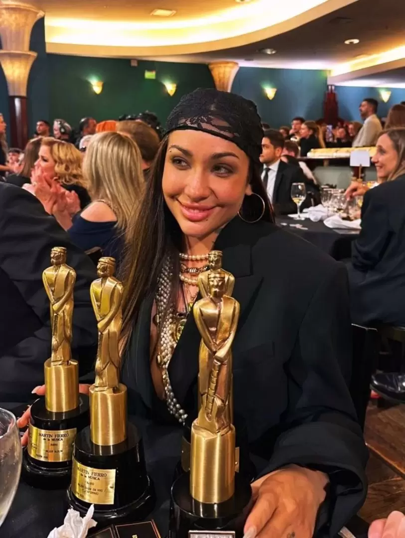 María Becerra fue una de las grandes protagonistas de los Premios Martín Fierro de la Música 2026