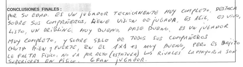 Se conocieron los informes de Messi antes de entrar al Barcelona