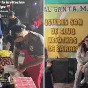 La figura de Boca Leo Flores protagonizó una olla popular en Monte Chingolo
