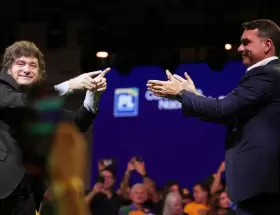 Javier Milei y Fl�vio Bolsonaro