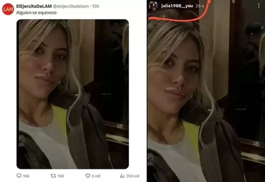 Wanda Nara en la película ¿Querés ser mi hijo?