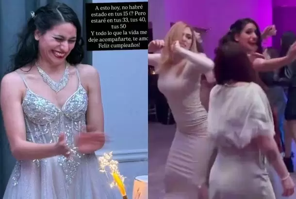 Lucía Montenegro festejó su cumpleaños como una clásica fiesta de 15 años