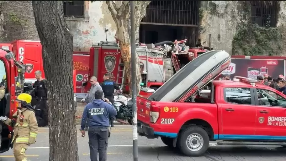 Violento accidente de tránsito en Parque Patricios