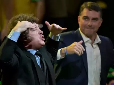 Javier Milei y Flavio Bolsonaro
