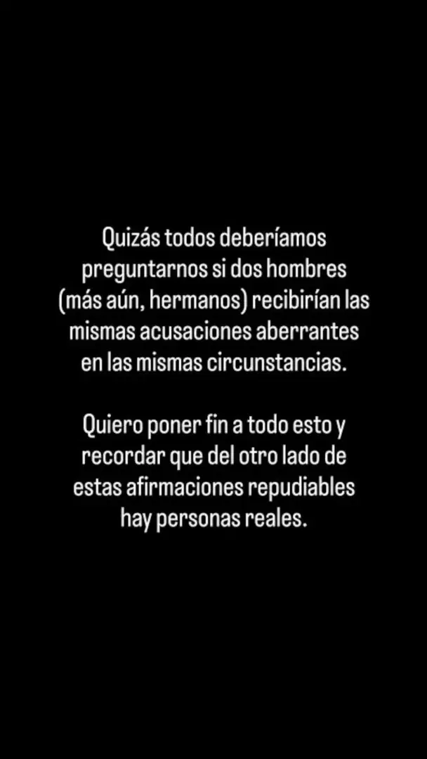El descargo de Josefina Lynch ante las acusaciones de haber protagonizado un tr�o sexual junto a su hermana y Emanuel Ortega.