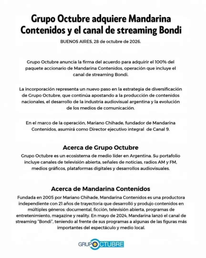 comunicado