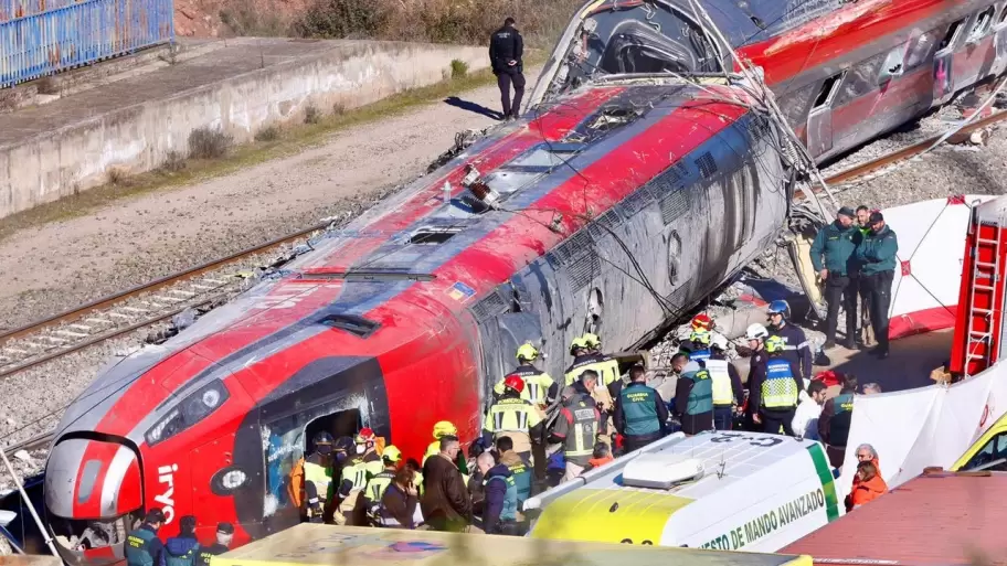 El trágico choque de trenes ocurrido en España