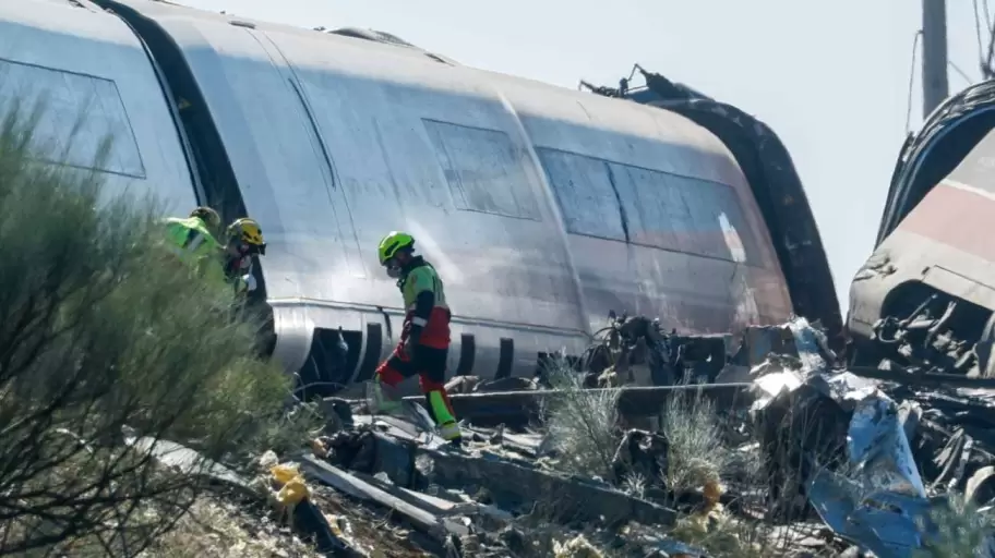 Trágico choque de trenes ocurrido en España