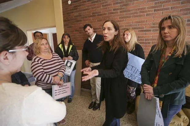 La gobernadora de Buenos AIres Mara Eugenia Vidal junto a la legisladora PRO Gladys Gonzlez