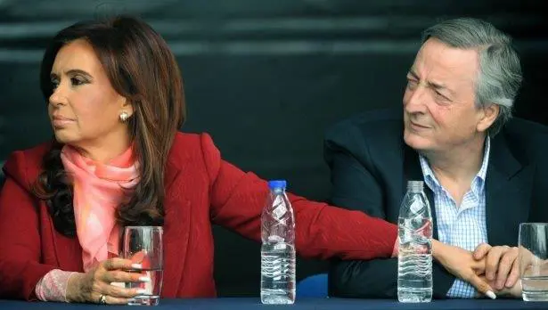 Una de las ltimas imgenes de Nestor y Cristina juntos, dias antes del fallecimiento del ex Presidente.