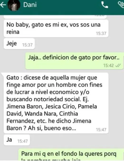 Duras las supuestas palabras de Osvaldo con Barn