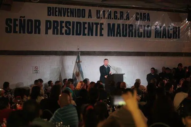 macri en el da del trabajador