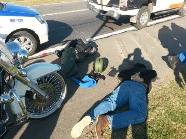 Cuatro Hell's Angels fueron detenidos en el lugar de la batalla y el resto en un operativo cerrojo