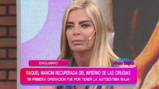 Raquel Mancini, en una de sus ltimas apariciones televisivas