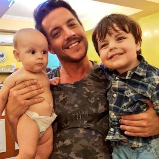 Francisco Delgado y sus hijos