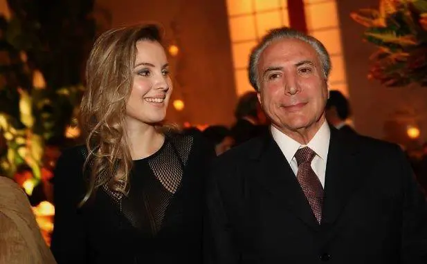 Marcela Temer con Michel