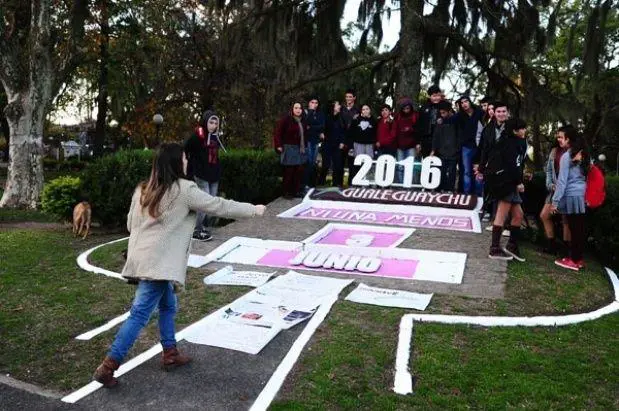 La marcha #NiUnaMenos tambin se realiz en Gualeguaych