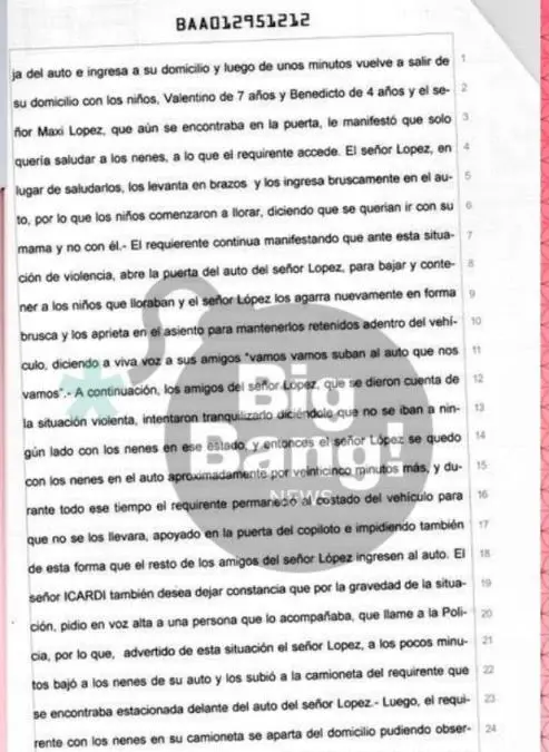 El acta notarial presentada por Mauro Icardi 