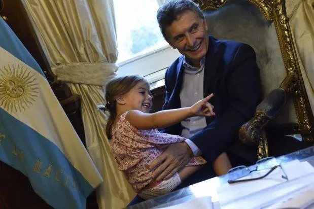 Macri juega con Antonia