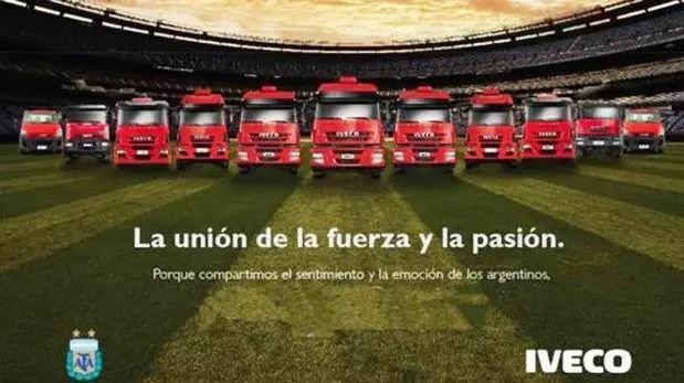 Iveco fue entre 2010 y 2015 la nica empresa autorizada para publicitarse en Ftbol para Todos.