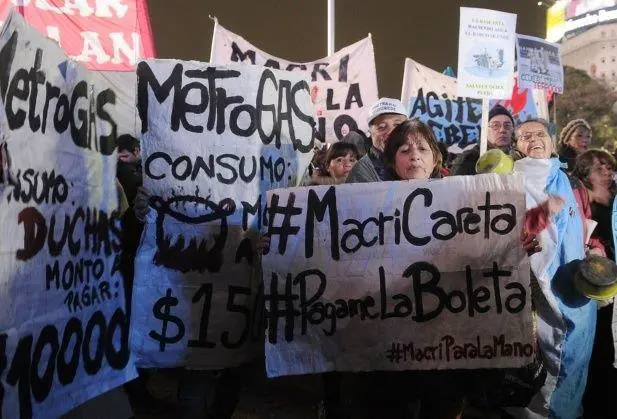 Fue la primera protesta masiva contra la administracin Macri