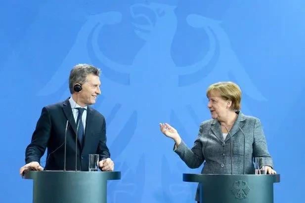 Macri y Angela Merkel