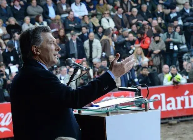 Macri, en su discurso en la Rural