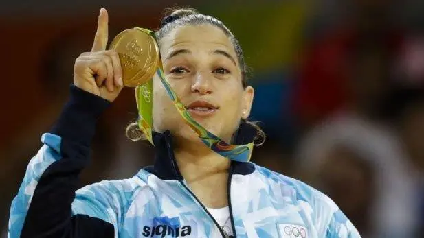 Paula 'Peque' Pareto, medalla de oro en judo en Ro 2016