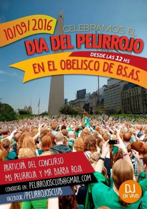 Afiche del Da del Pelirrojo