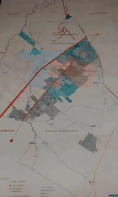 El mapa tena la ubicacin detallada de comisaras de Ezeiza. 