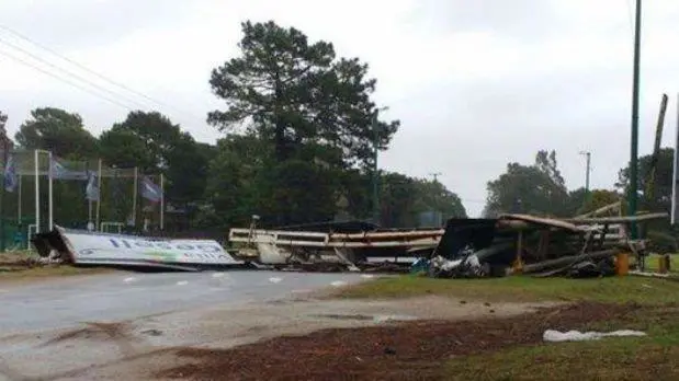 El cartel de entrada a Villa Gesell, que tantas bienvenidas dio a los turistas, ya no existe ms