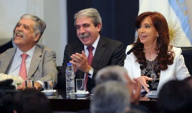 Julio De Vido, Anbal Fernndez y CFK
