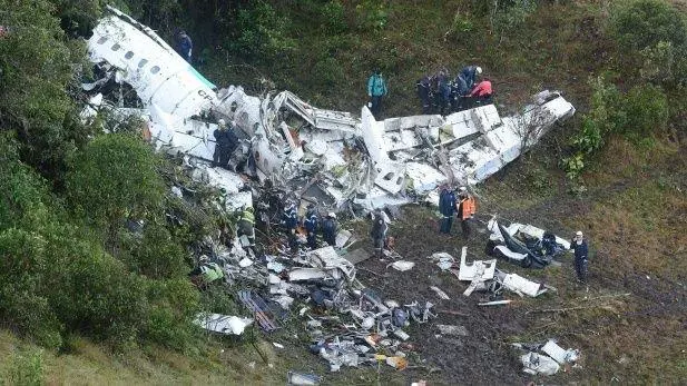 El avin en el cual viajaba el plantel de Chapecoense